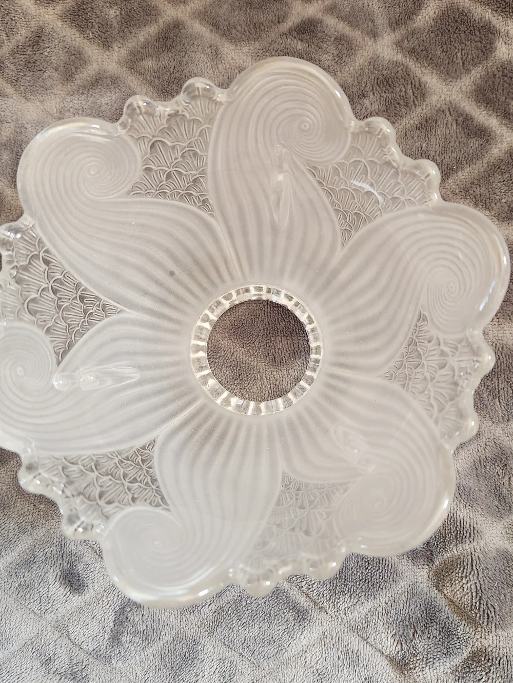 Vintage PartyLite Clairmont Fairy Light Frosted Glass Candle Holder 10" 2 Piece - Picture 9 of 10